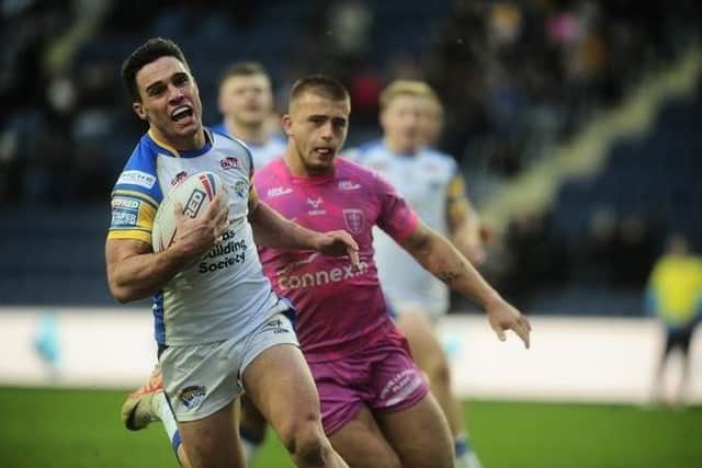 Brodie Croft is the same player he was at Salford, but "in a better coloured jersey", according to Leeds Rhinos coach Rohan Smith. Picture by Steve Riding.