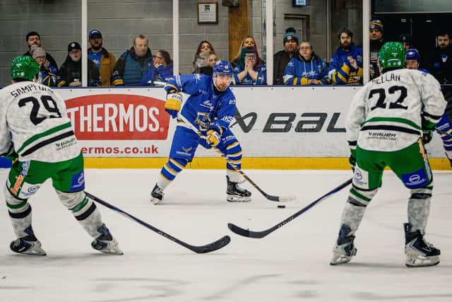 NEW FACE: Owen Sobchak made an instant impact for Leeds Knights, scoring a goal and two assists in Sunday's win over Basingstoke. Picture: Rob Halls/Knights Media