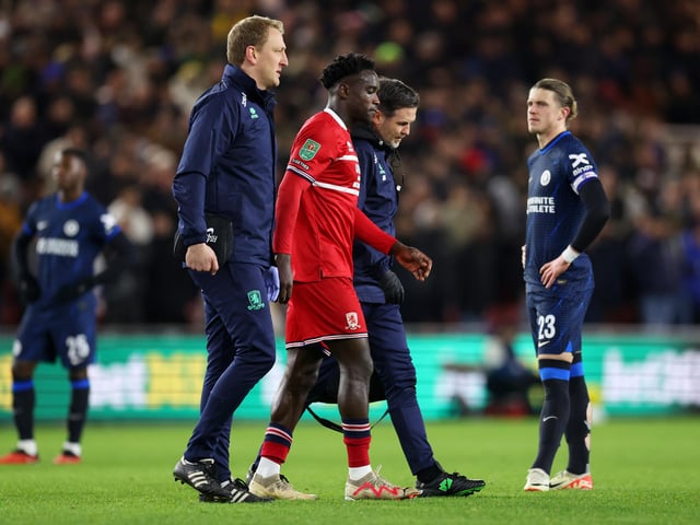 Another long term one for the Riversiders. Boro's Sierra Leone international winger Bangura is currently out with an Achilles injury and has not featured last April.