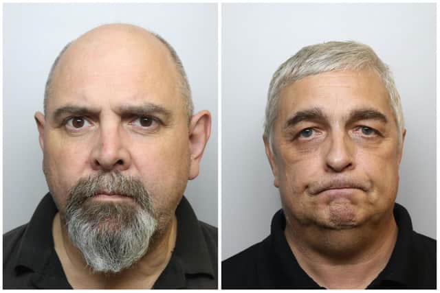 Carl Edward Purdy and Colin Carmichael were among the criminals jailed at Leeds Crown Court this week.
