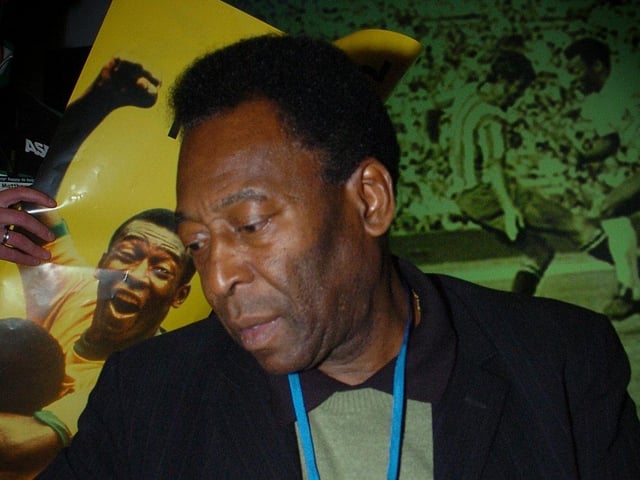 Pelé won three FIFA World Cups with Brazil in 1958, 1962 and 1970, the only player to do so. He is the all-time leading goalscorer for his country with 77 goals in 92 games.