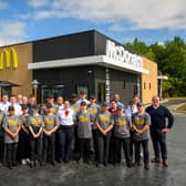 Malton McDonald's team on opening day