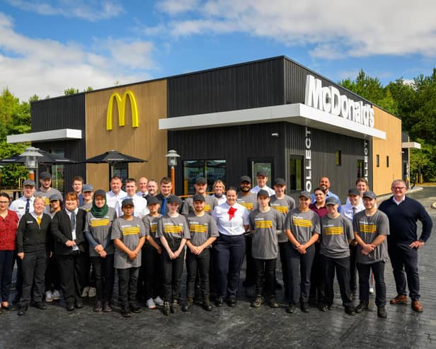 Malton McDonald's team on opening day
