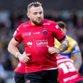 Brad Singleton is poised to make his Castleford Tigers debut against Catalans Dragons following his midweek move from Salford Red Devils. Picture by Allan McKenzie/SWpix.com.