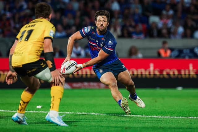 Tyson Smoothy in action for Wakefield Trinity against Castleford Tigers last Friday. Picture by Alex Whitehead/SWpix.com.