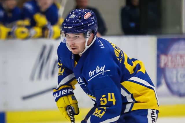 KEY MAN: Noah McMullin recovered from a blow to the face on Saturday to fire the game-winning goal against Peterborough the following night. Picture: Stephen Cunningham/Knights Media.