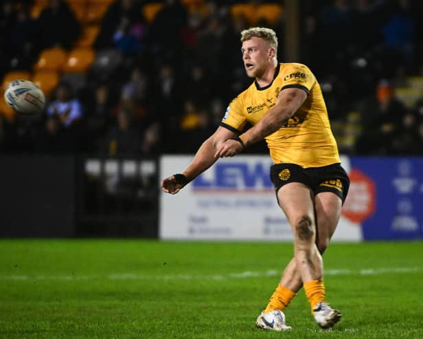 Jack Ashworth is in contention to make his Castleford Tigers return at Leigh Leopards on Saturday. Picture by Olly Hassell/SWpix.com.