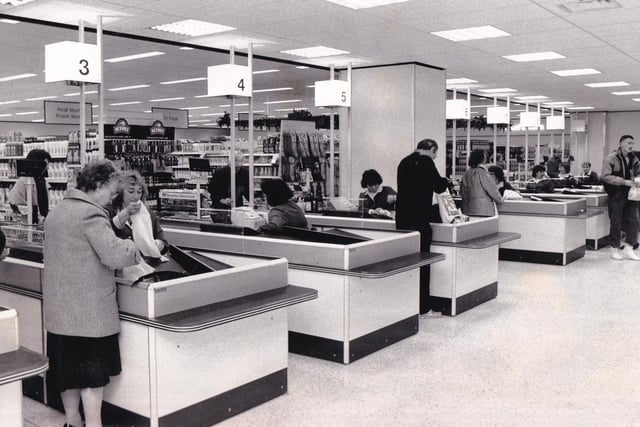 The Co-op Super C store at Armley boasted 10 check-outs to ensure customers were not kept waiting for any length of time.