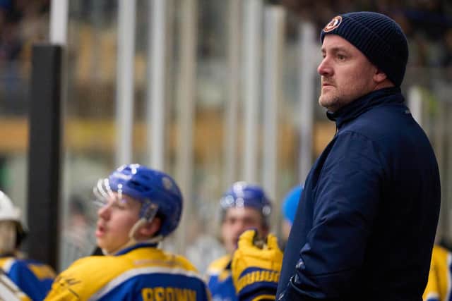 GAME TIME: Leeds Knights' head coach Ryan Aldridge is taking nothing for granted - either in the NIHL National title race or the National Cup final against Peterborough. Picture courtesy of Oliver Portamento