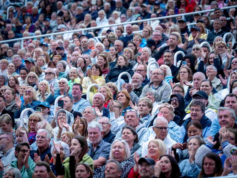 A packed house to see the Buble concert. photo: Cuffe & Taylor
