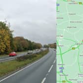 The A64 is closed westbound between Leeds and York (Photo: Google/AA)