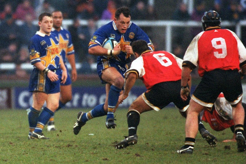 Took an early bath after a late, high tackle on Bradford Bulls' Graeme Bradley at Odsal in 1997, when Rhinos lost 22-8.