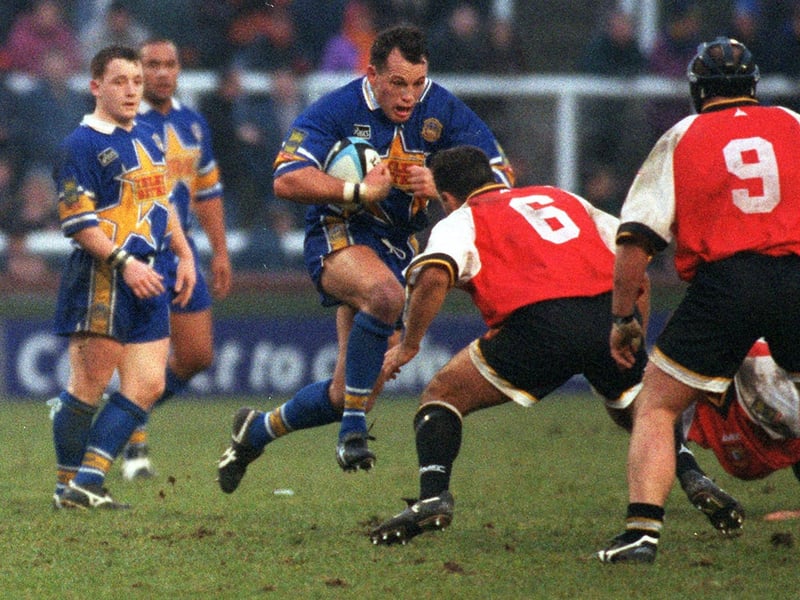 Took an early bath after a late, high tackle on Bradford Bulls' Graeme Bradley at Odsal in 1997, when Rhinos lost 22-8.