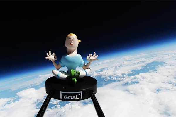 Football website GOAL made Erling Haaland the first footballer to go into space.