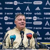 Sam Allardyce hosts his first press conference as Leeds United manager (Pic: Leeds United)
