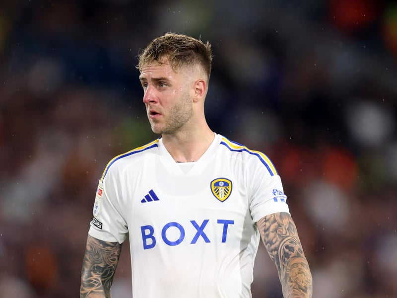 Welsh international Joe Rodon takes number 14 during his loan stay at Elland Road. (Photo by George Wood/Getty Images)