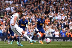 SLIDING DOORS - Patrick Bamford missed Leeds United's penalty with the score 1-0 to the hosts and Newcastle United soon levelled with a spot-kick of their own. Pic: Getty