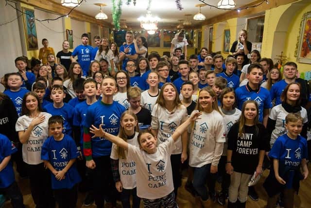 Point Camp has been running for years but its providing of fun for children in Ukraine has arguably never been as vital. Image: Point Camp