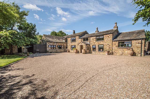There is plenty of parking space with this detached character property.