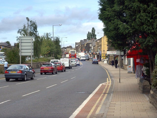 A busy scene on Town Gate in August 2003.