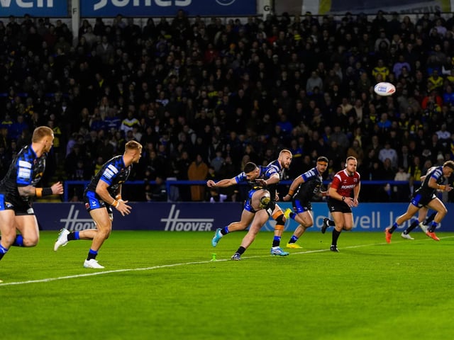 What was statistically significant about Rhinos’ game at Warrington Wolves on March 28?