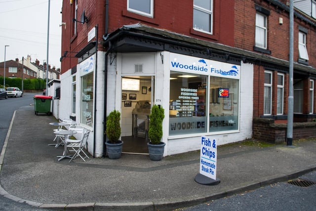 Woodside Fisheries, Horsforth has a rating of 4.7 stars from 303 reviews. A customer at the Woodside Fisheries said: "Relocated to the area and happy we’ve found the best local chippy! Staff are friendly & food quality is top notch!"