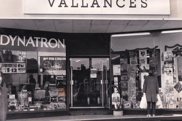 Vallances underwent a ground floor refit to provide better display facilities for the wide range of radio, TV, hi-fi and domestic appliances it sold. Pictured in November 1972.