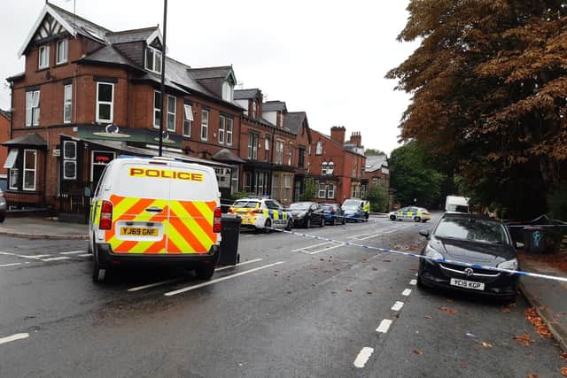 Police have cordoned off Victoria Road while they investigate