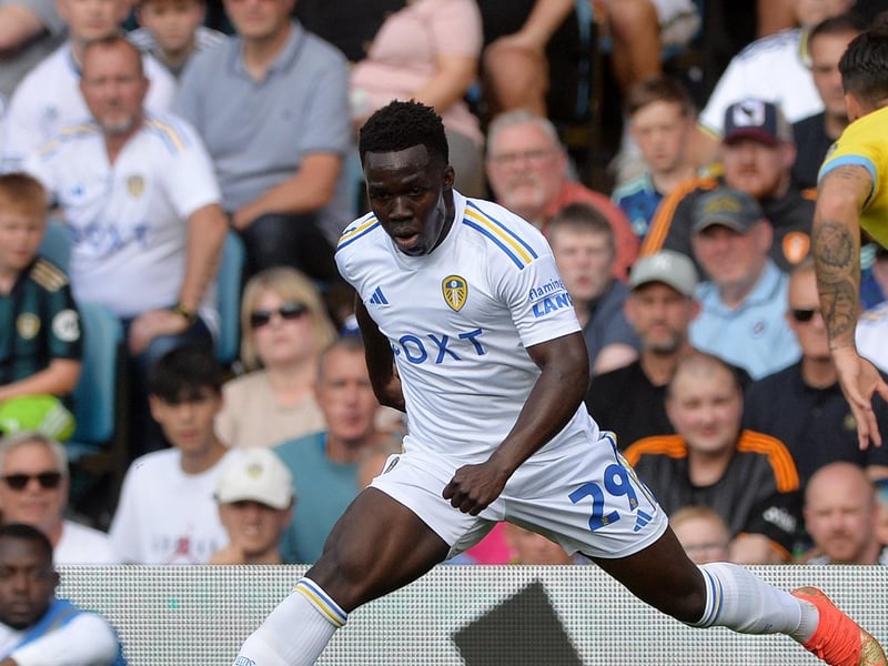 Willy Gnonto will face competition for places with Jaidon Anthony on the left-hand side of Leeds' attack this season, but he should retain his place this weekend at least. (Pic: Jonathan Gawthorpe)
