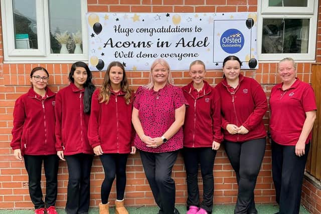 Team members at Partou Acorns which has impressed Ofsted