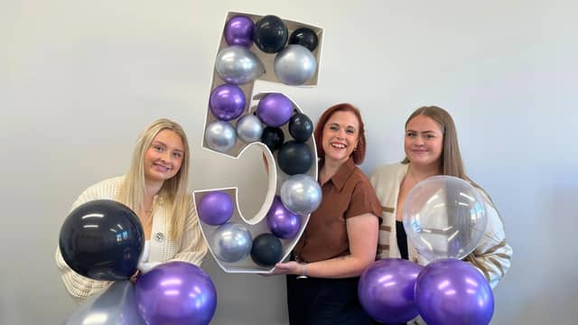 Left to right: Youbee Media's Marketing Executive, Jennifer Hall, Founder & Director, Rebecca Hopwood and Content Manager, Olivia Rock