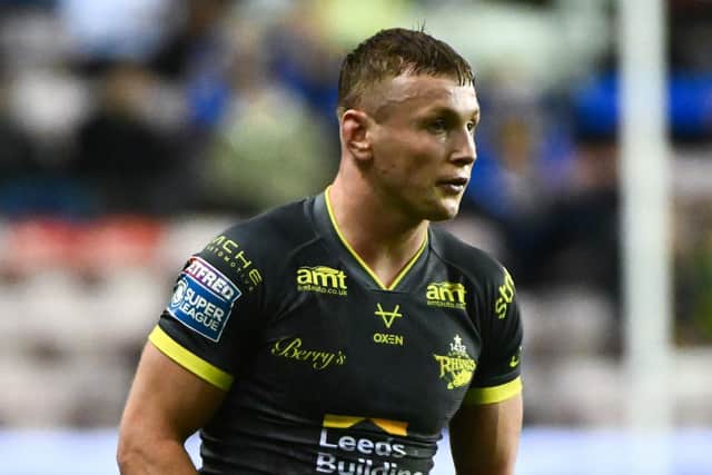Harry Newman is enjoying being back at Leeds Rhinos. Picture by Olly Hassell/SWpix.com.