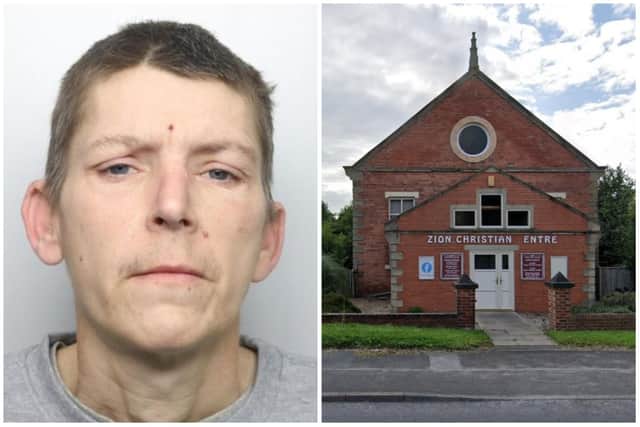 Mark Wright burgled the church in Wakefield.