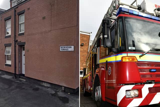 Firefighters were called to Recreation Terrace in Holbeck, Leeds.