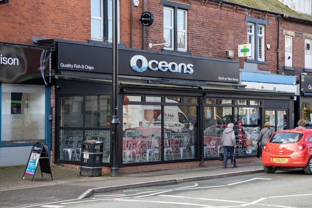 We're now on the south side of Austhorpe Road and our first stop is fish and chip shop Oceans. Open until 9pm on Friday nights, it promises the nation's favourite dish cooked to perfection with plenty of choice for sauces and sides.