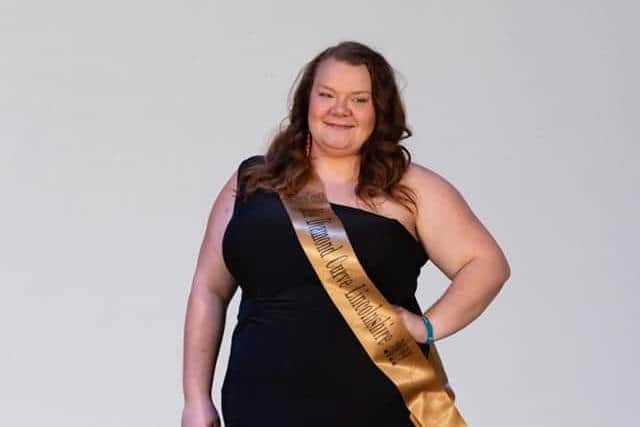 Caitlin Nash-Robinson, 32, has won Leeds-based beauty pageant Miss Diamond Curve and will now represent the UK in Las Vegas (Photo: Caitlin Nash-Robinson / SWNS)
