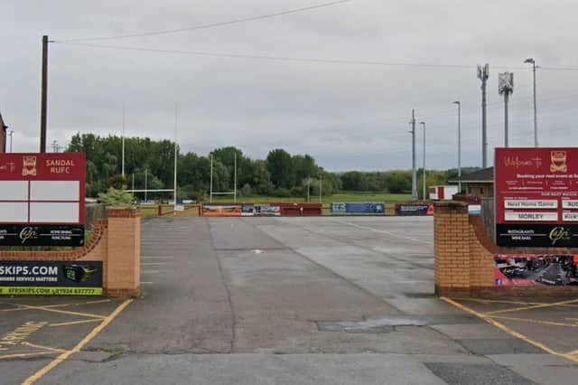 Sandal RUFC, on Standbridge Lane, Wakefield. Google image