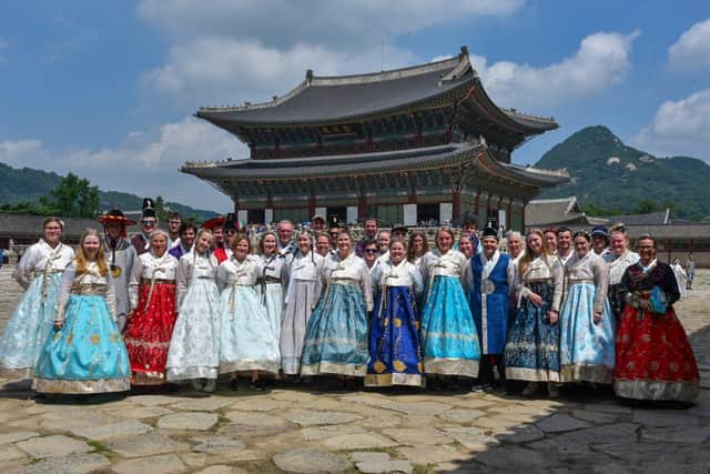 Korean culture 'Hanbok' dress up experience