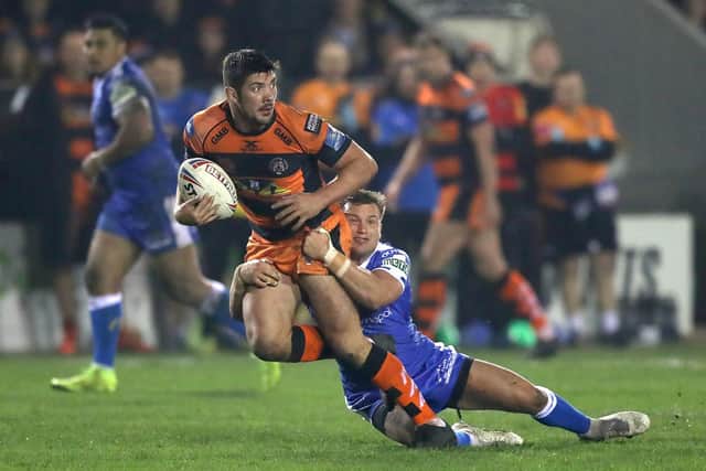 Chris Clarkson in action for Castleford Tigers against his former club Hull KR at the Jungle in 2019. Picture by Simon Cooper/PA Wire.