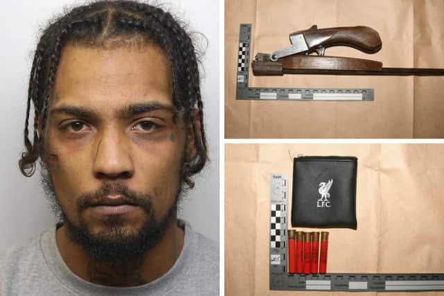 Dane Lyons was found to be keeping the shotgun and cartridges at a property in Morley. Photo: West Yorkshire Police