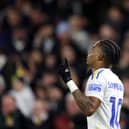 KEEPING IT COOL: Leeds United star Crysencio Summerville, above, pictured celebrating his goal against Championship visitors Birmingham City at Elland Road on New Year's Day. Photo by George Wood/Getty Images.