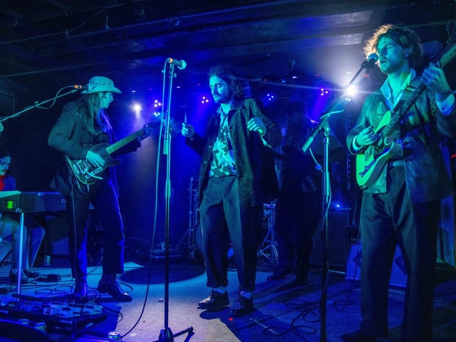 CVC on stage at The Key Club.