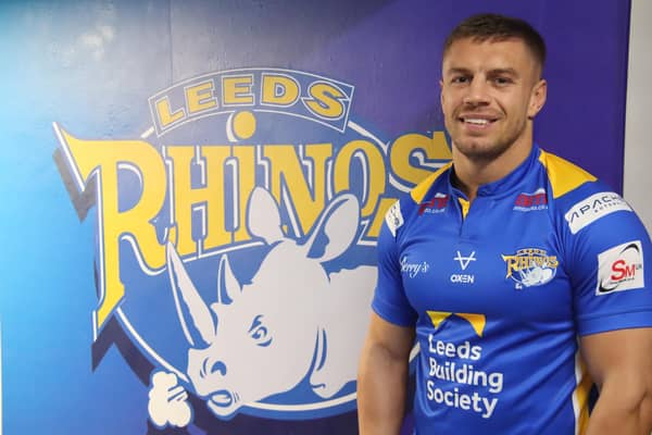 Matty Russell has joined Leeds Rhinos on loan from Warrington Wolves. Picture by Leeds Rhinos.