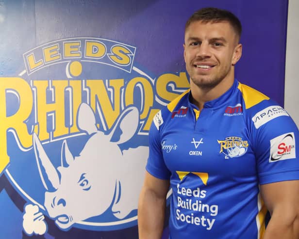 Matty Russell has joined Leeds Rhinos on loan from Warrington Wolves. Picture by Leeds Rhinos.
