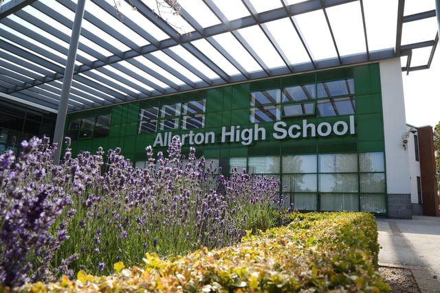 Allerton High School in King Lane, Alwoodley, was rated Outstanding in 2019.