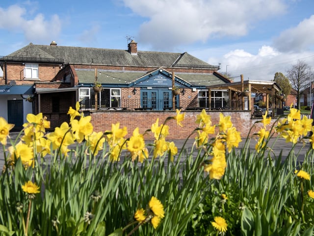 We're starting at the New Travellers Rest on Cross Gates Lane. This bustling pub is one of Cross Gates' cheery locals, showing live sports every day so you can watch the big game with a cold, refreshing pint of your favourite lager in hand.