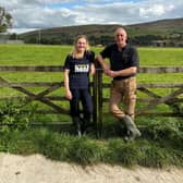 Yorkshire Farmer Alan Sutcliffe and daughter Hannah