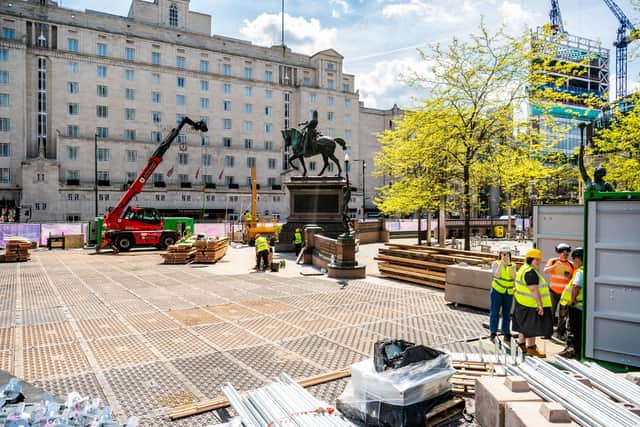 City Square is currently undergoing a major programme of works to remove general through-traffic away from the area. Picture: James Hardisty