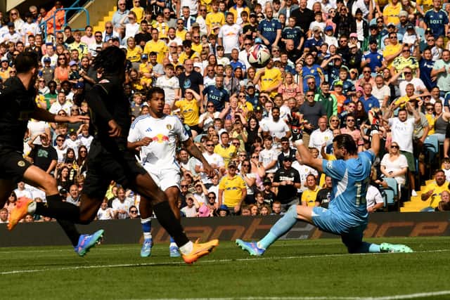 CLASSY FINISH: From Georginio Rutter. Picture by Simon Hulme.