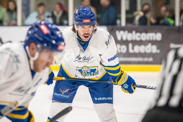 LEADING MAN: Matt Bissonnette scored two goals and three assists against former club Sheffield Steeldogs on Tuesday night. Picture: Ben Gordon/Knights Media.